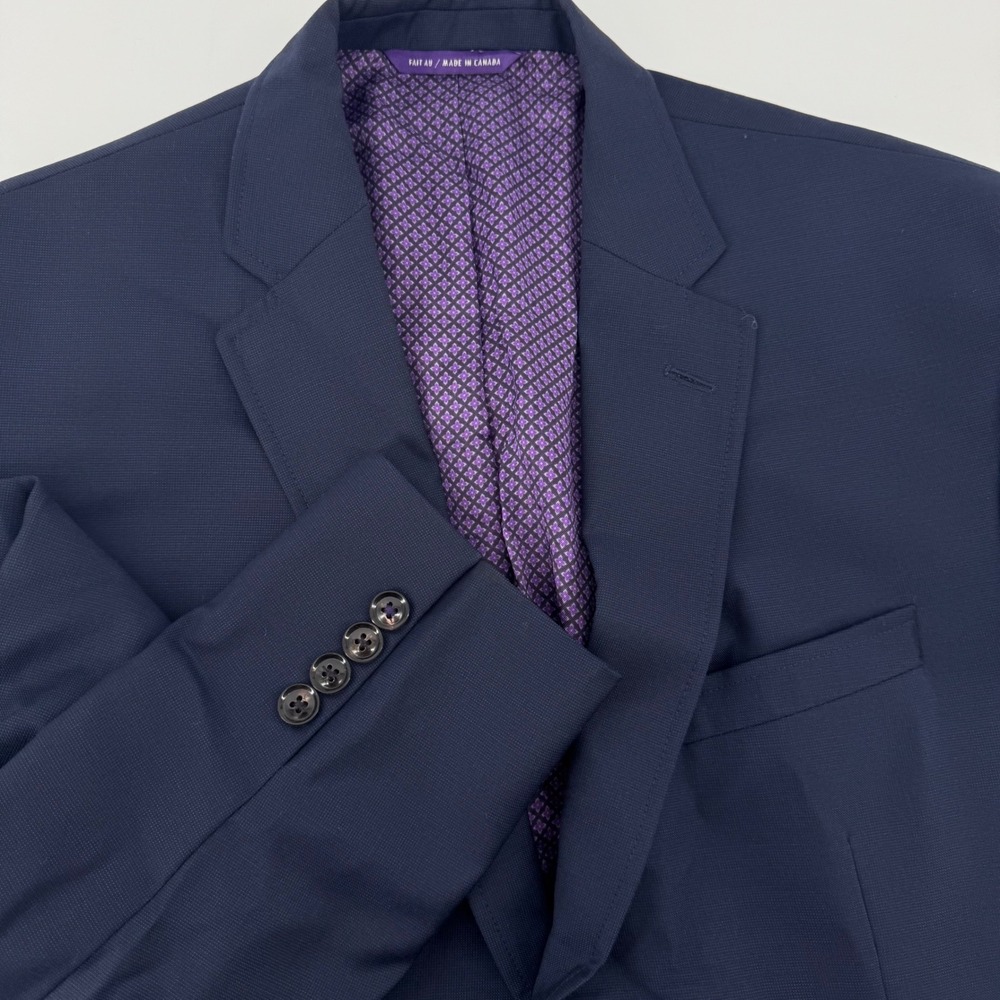 Ted Baker London Endurance Trevi SPJ Mens Navy Blue 100% Wool Blazer 42R Canada